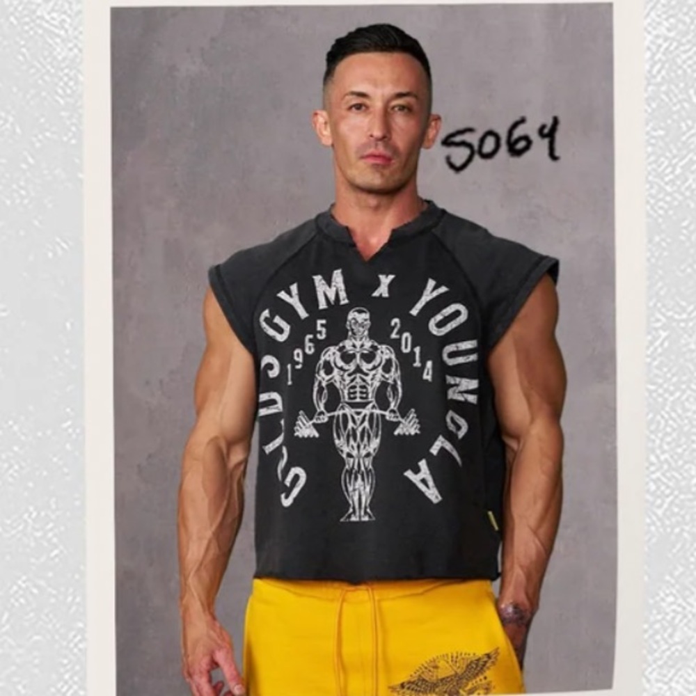 YoungLA X Golds Gym vintage cut off